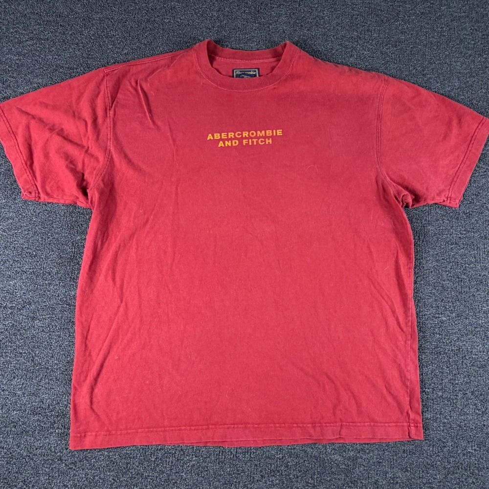 Abercrombie & Fitch Vintage T-Shirt Mens XL Advanced Outdoor Red Graphic EUC